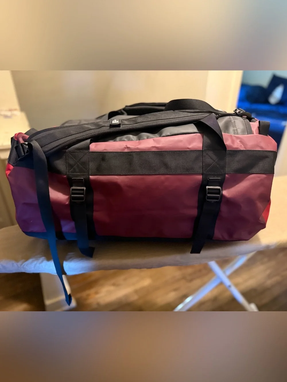 The North Face Red and Black Men’s Duffel Bag